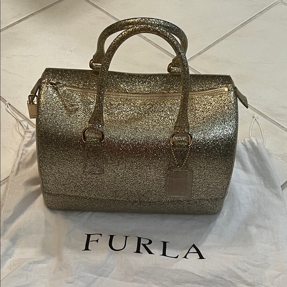 Furla Glitter Large Candy Bag